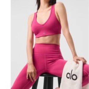 Alo Pink Sports Bra